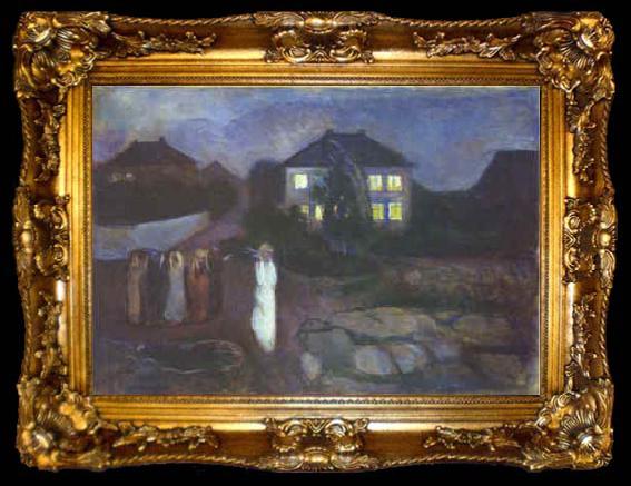 framed  Edvard Munch The Storm, ta009-2